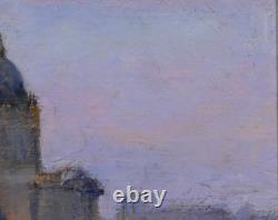 Tableau ancien Lucienne Capdevielle Paris paysage Panthéon Art Déco monument