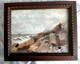 Tableau ancien Marine MAURICE COURANT 1876 Huile sur panneau, signé