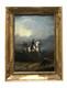 Tableau ancien Napoléon à cheval Ecole Française XIXe huile sur métal signée