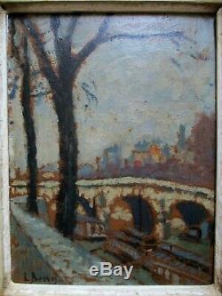 Tableau ancien Pont Neuf Paris école Belge Louis DEWIS 1872-1946 Impressionnisme