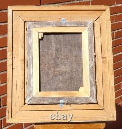 Tableau ancien. Portrait Homme Bourgeois Peinture huile sur toile