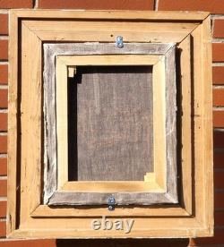 Tableau ancien. Portrait Homme Bourgeois Peinture huile sur toile