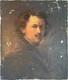 Tableau ancien Portrait de Rembrandt pour restauration