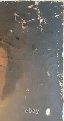 Tableau ancien Portrait de Rembrandt pour restauration