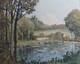 Tableau ancien Raoul ETEVE 1902-1967 M&eacute;daille Or Paysage Rivi&egrave;re Dordogne Vienne