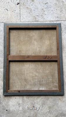 Tableau ancien Raymond Pallier (1887-1943) Rue Vieux Cagnes s Mer Huile Cubisme