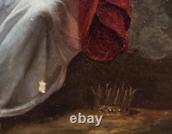 Tableau ancien Sainte Catherine d'AlexandriePeinture huile sur toile