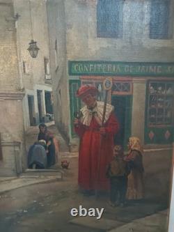 Tableau ancien Signé Vayreda 1843-1894 École espagnol