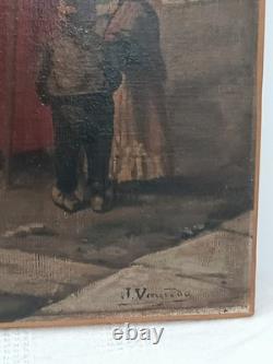 Tableau ancien Signé Vayreda 1843-1894 École espagnol