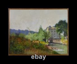 Tableau ancien, Tony Torta XIX? /XX? Siècle. Moulin