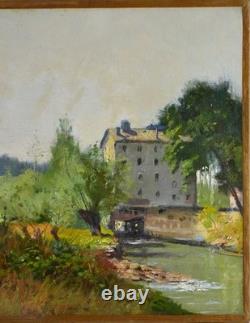 Tableau ancien, Tony Torta XIX? /XX? Siècle. Moulin