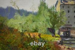 Tableau ancien, Tony Torta XIX? /XX? Siècle. Moulin