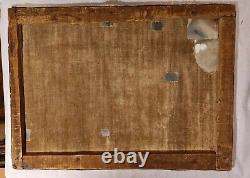 Tableau ancien XXéme impressionniste signé Rosan Huile 55cm x 75cm. Le Cerf