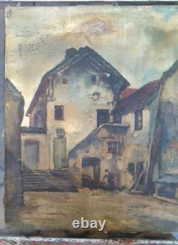 Tableau ancien à restaurer XIX eme siècle ou début XX S