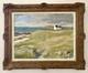 Tableau ancien breton marine mer Bretagne paysage signé peinture XIX huile toile