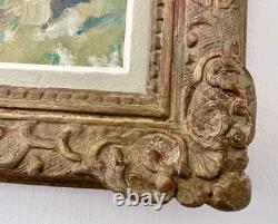 Tableau ancien breton marine mer Bretagne paysage signé peinture XIX huile toile