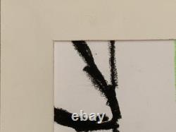 Tableau ancien composition mixte abstraite pastel à attribuer