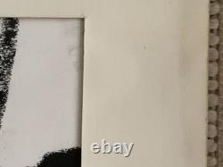 Tableau ancien composition mixte abstraite pastel à attribuer