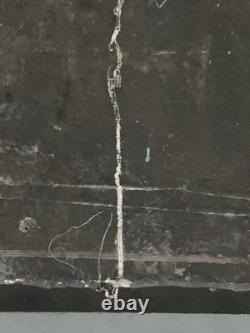 Tableau ancien composition mixte sculpture peinture portrait cavalière cheval