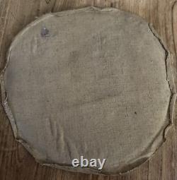 Tableau ancien femme Musicienne Joueuse Violon Huile Sur Toile Vers 1900