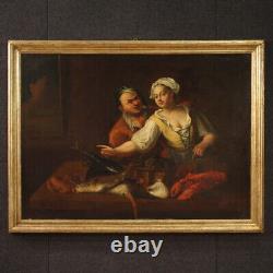 Tableau ancien flamand intérieur peinture huile toile nature morte 17ème siècle
