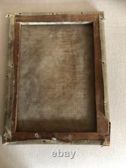 Tableau ancien homme a la canne