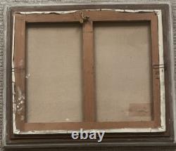 Tableau ancien hst paysage canal Venise gondole Italie J. RAITO dlg Jean Calogero