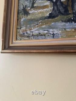 Tableau ancien huile Christiay Dyr