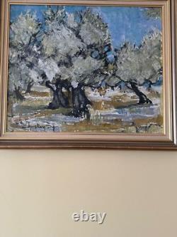 Tableau ancien huile Christiay Dyr