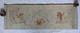 Tableau ancien huile allégorie angelots putti musicien flûte violon ruban