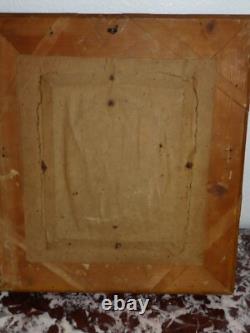 Tableau ancien huile bois 19 th portrait d Homme old painting portrait of man