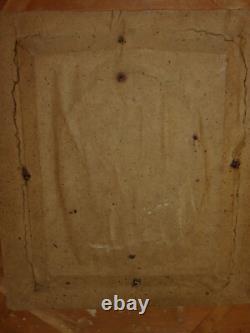 Tableau ancien huile bois 19 th portrait d Homme old painting portrait of man