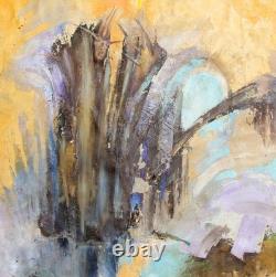 Tableau ancien huile composition abstraite