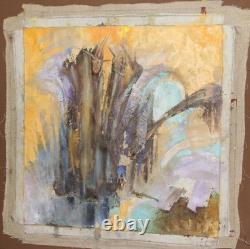 Tableau ancien huile composition abstraite