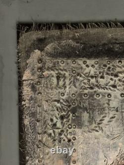 Tableau ancien huile composition mixte sculpture portrait femme mélancolie