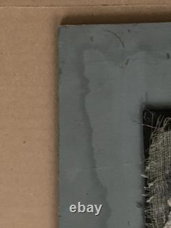 Tableau ancien huile composition mixte sculpture portrait femme mélancolie