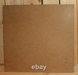 Tableau ancien huile fauve paysage de montagne signé