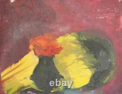 Tableau ancien huile impressionniste nature morte