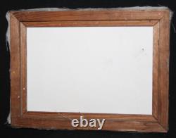 Tableau ancien huile impressionniste paysage fluvial signé