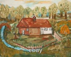 Tableau ancien huile original paysage