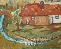 Tableau ancien huile original paysage
