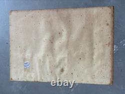 Tableau ancien huile original signé paysage italien, Colisée