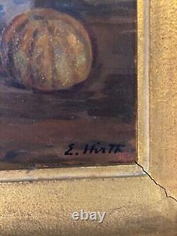 Tableau ancien huile panneau XX Edouard Hirth signé 1930