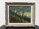 Tableau ancien huile paysage 37x31cm sign&eacute; Emile Obrecht peintre alsacien