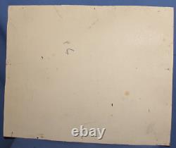 Tableau ancien huile paysage de montagne