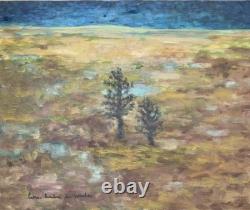 Tableau ancien huile paysage du nord septentrion Pierre André De Wisches