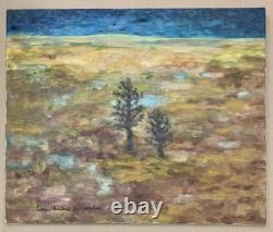 Tableau ancien huile paysage du nord septentrion Pierre André De Wisches