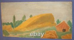 Tableau ancien huile paysage fauve
