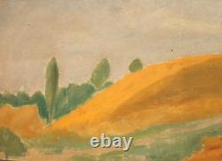 Tableau ancien huile paysage fauve