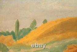 Tableau ancien huile paysage fauve